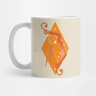 Sagittarius Bow and Arrow (Orange) Mug